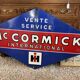 Plaque émaillée, Mac Cormick, ancienne