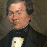 Portrait of a man oil on canvas 19th