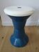 Stool style tam tam 80s plastic blue and white
