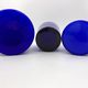 Set of glass bottles, toilet pad, Klein blue - 20th century