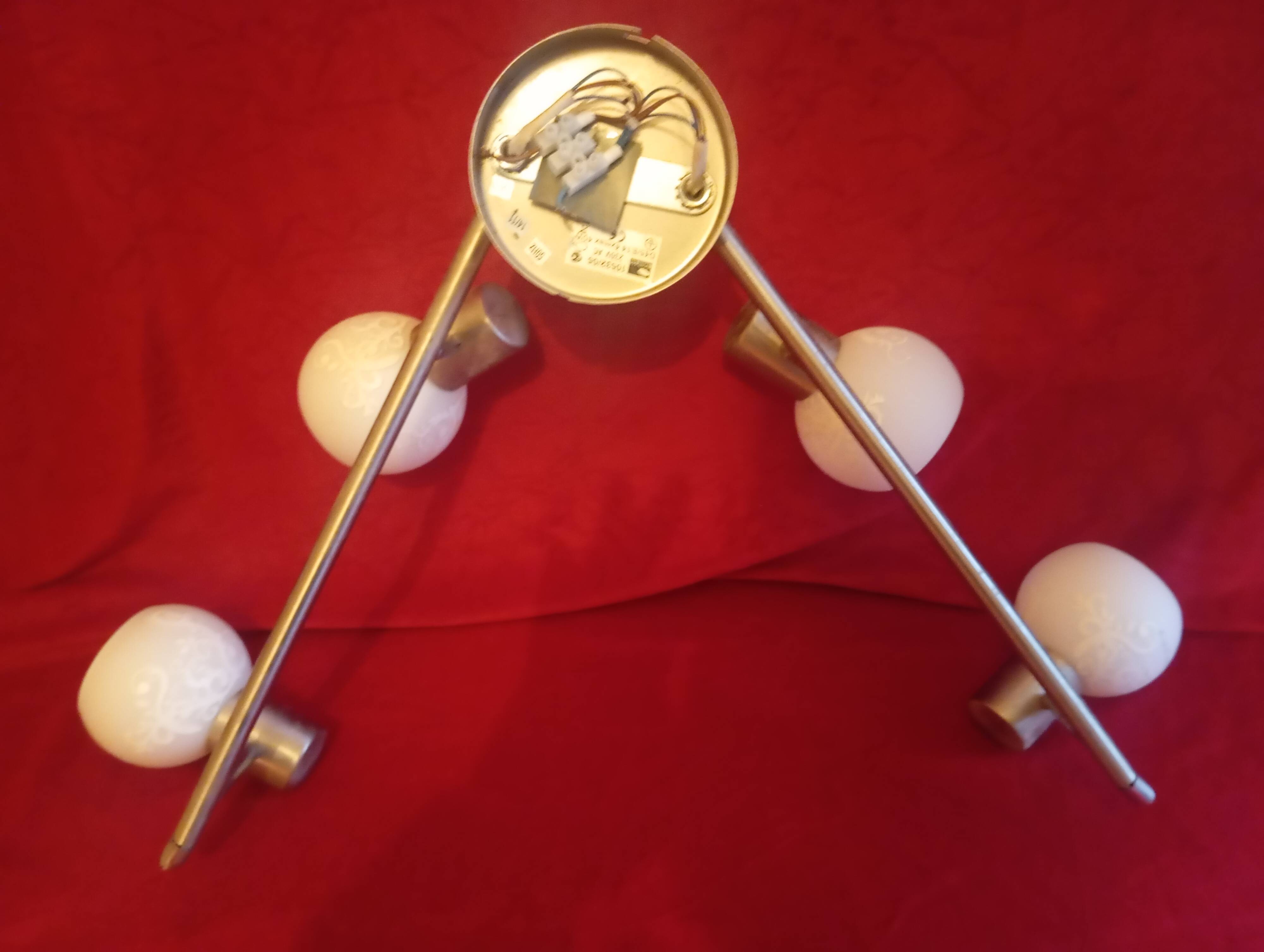 Plafonnier orientable 4 lampes vintage