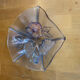 Bol vide poche mikasa crystal moulded decor flowers coloured vintage