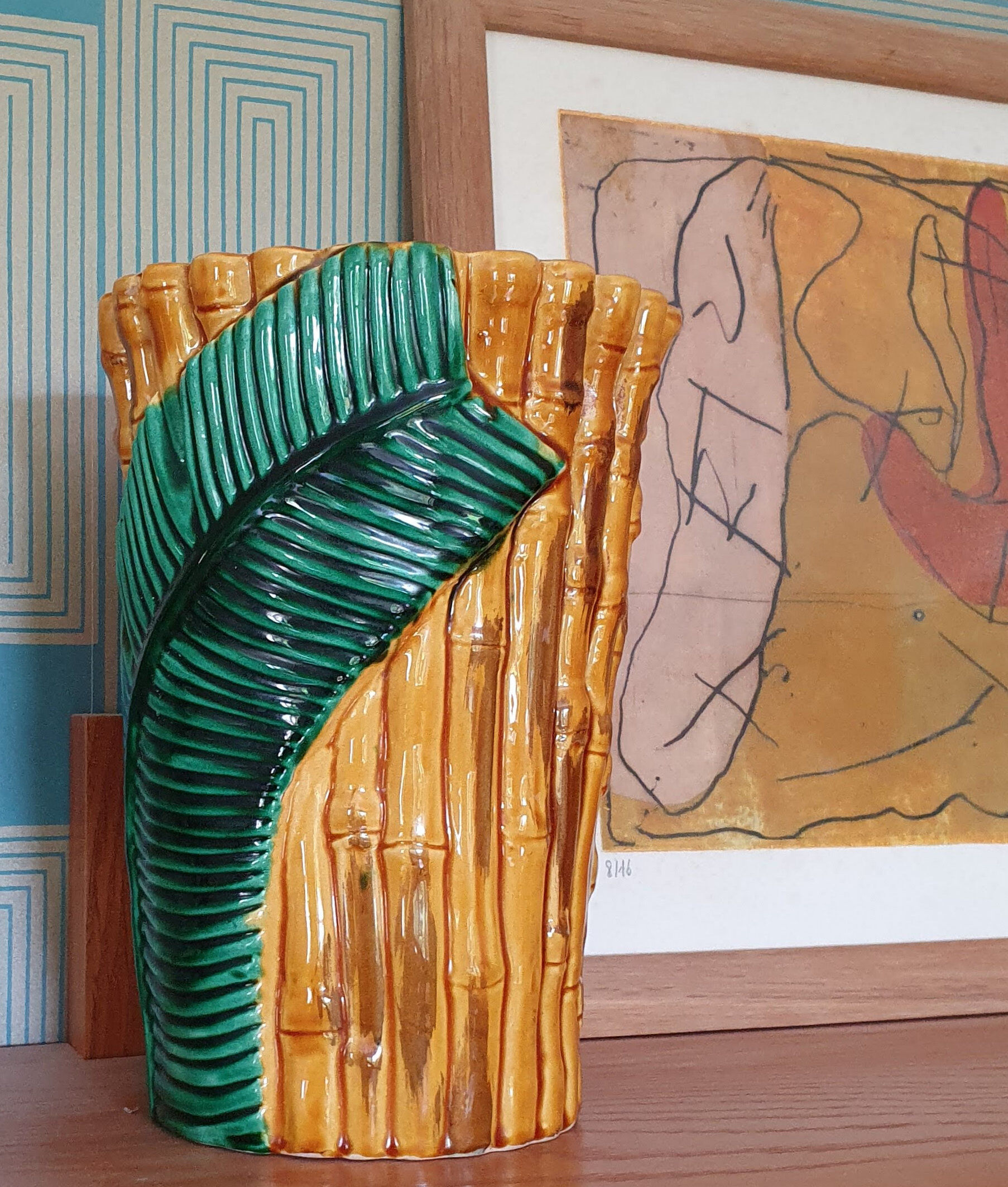 Ceramic vase of Vallauris