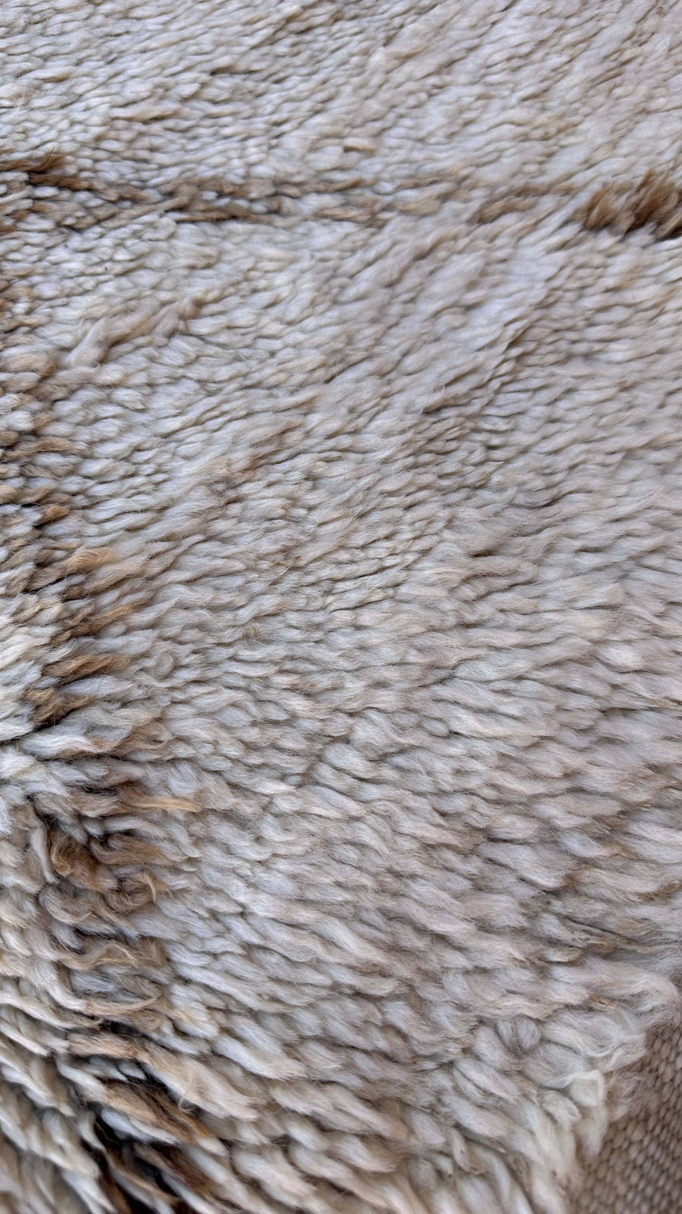 Beni Ourain Moroccan rug white - 300 x 164 cm