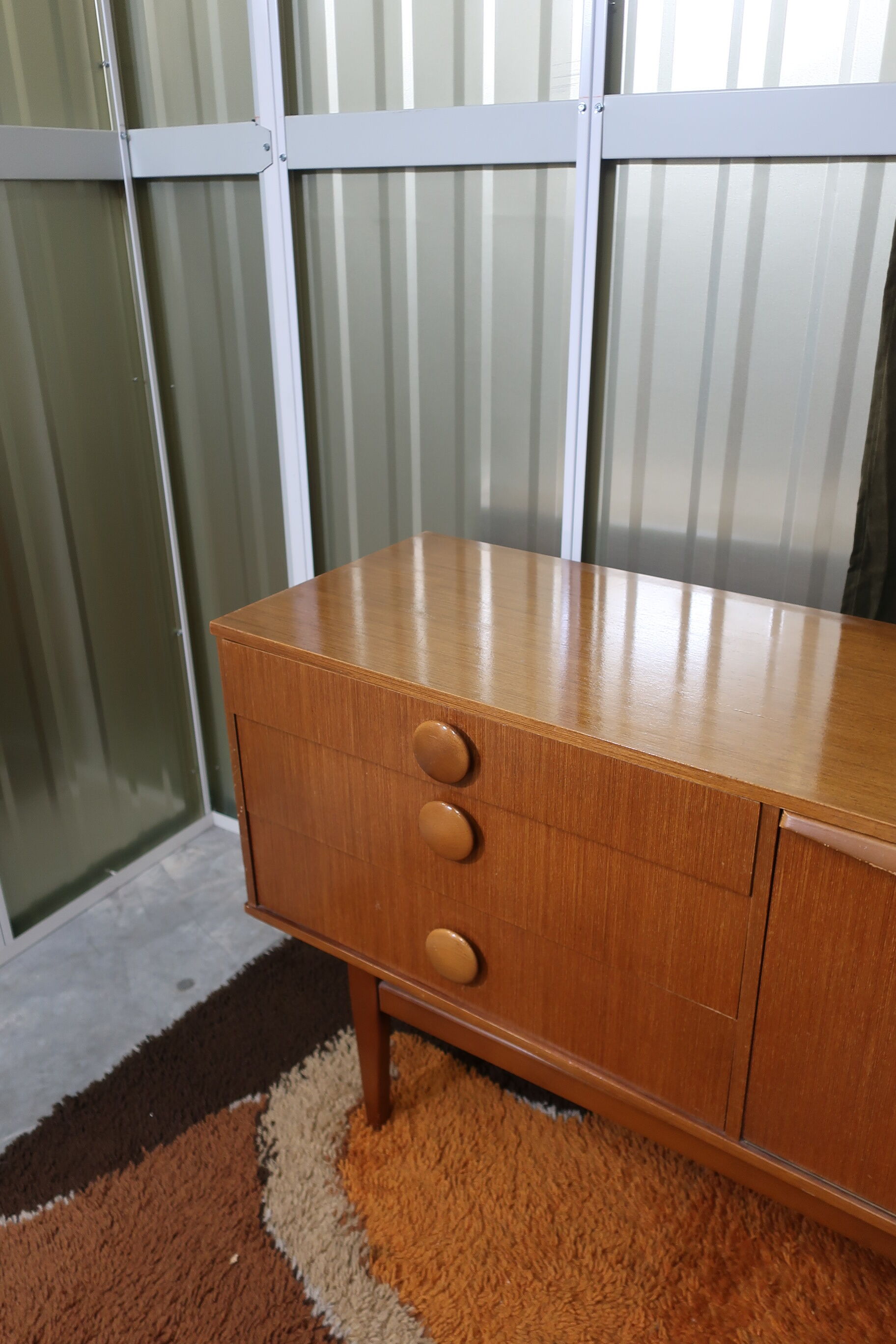 Clear teak sideboard from the 70s