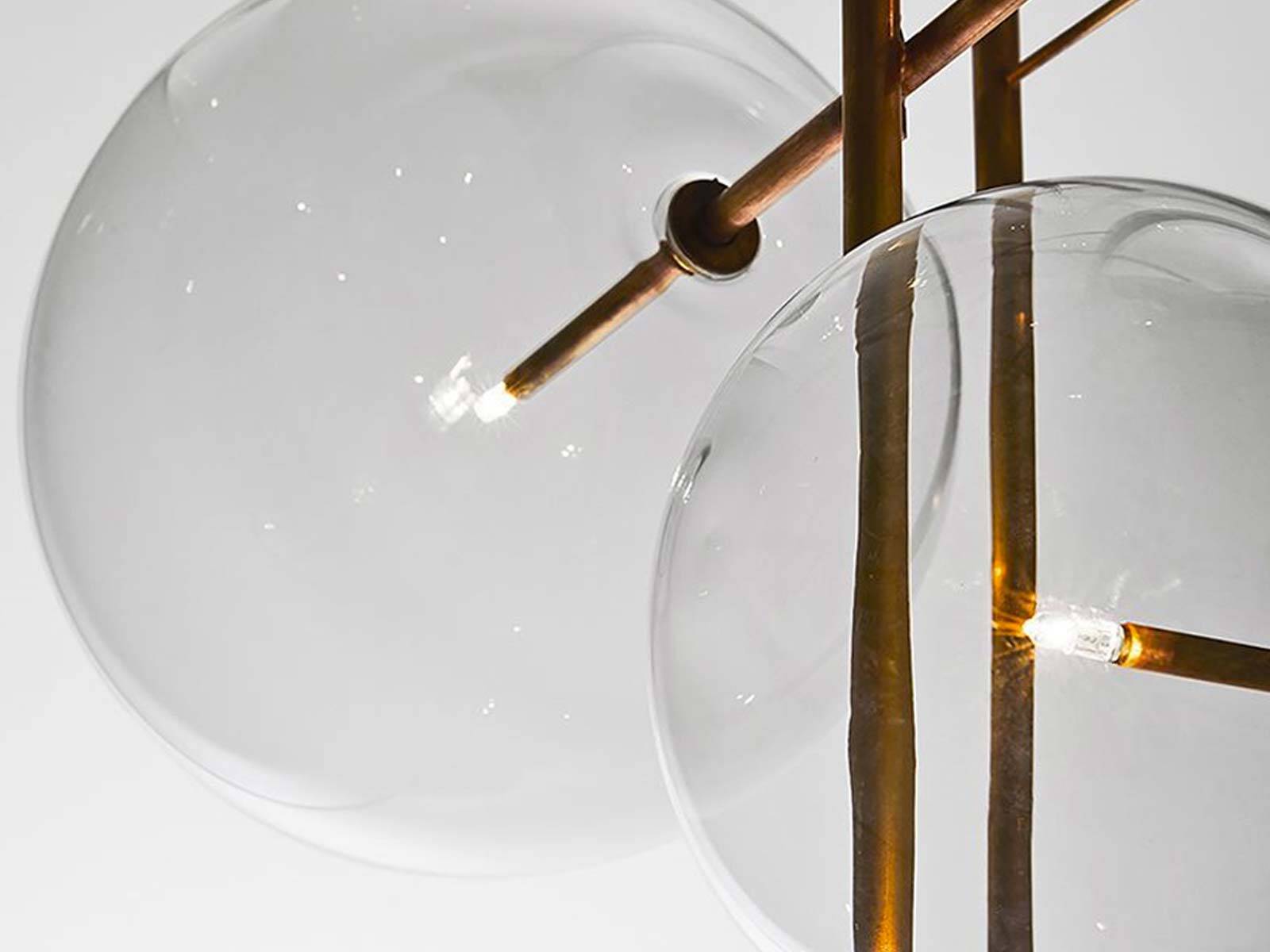 Suspension Gallotti & Radice, Bolle 4 lamps
