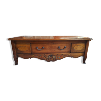 Cross-drawer coffee table