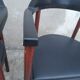 Paire de fauteuils scandinave en teck et cuir