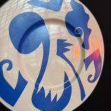 Fauvism style plate ceramic St Clément