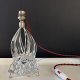 Sculpted crystal lamp base