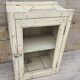 Antique Art Deco wall display cabinet in Burmese teak.