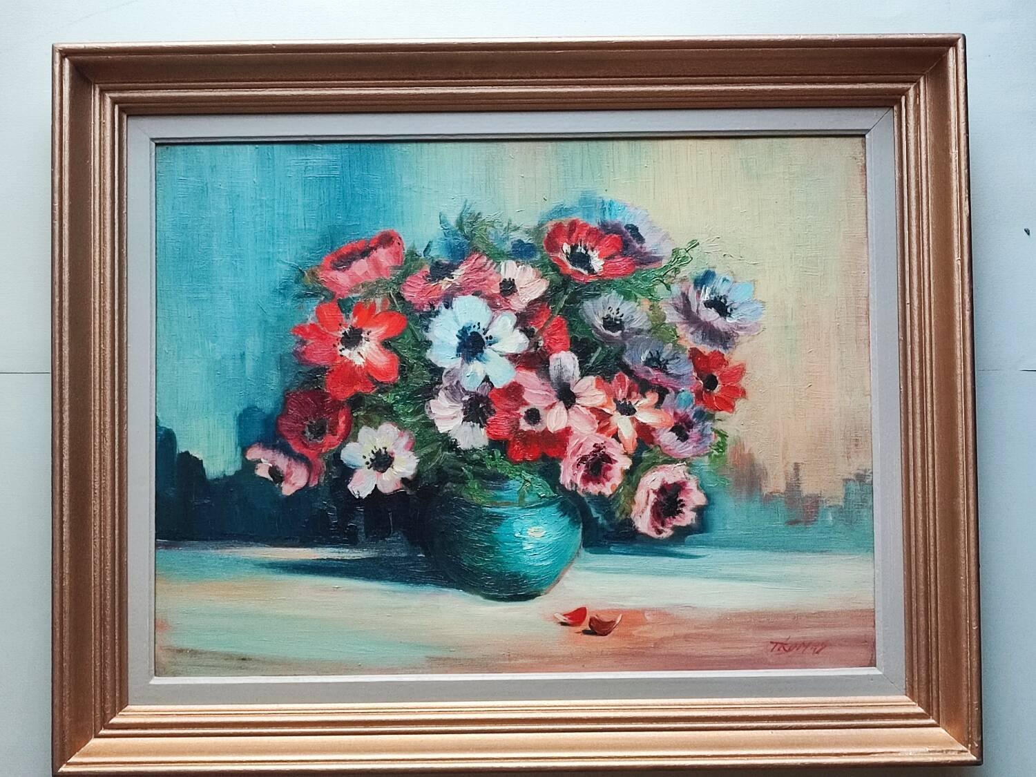 Peinture : Anémones