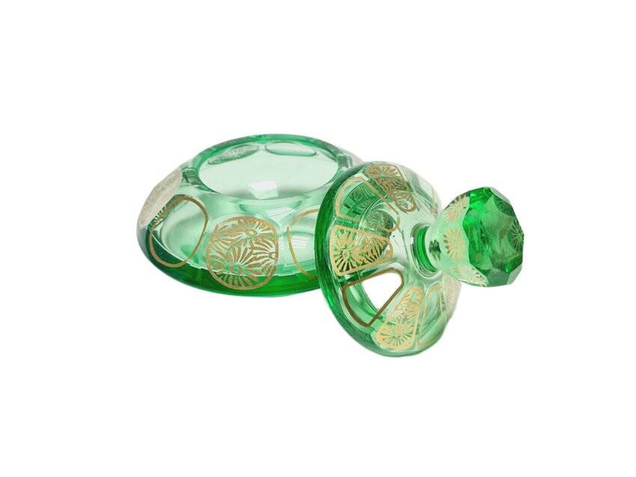 Art Deco candy dish from Moser, former Czechoslovakia, 1960s
