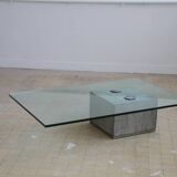Table basse verre saporiti 1970