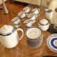 Service à café/thé Christofle Océana Bleu, porcelaine de Limoges