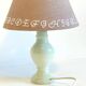 Vintage white marble lamp