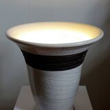 Large modern Raku beige and brown Keramos Sèvres lamp - Jean Besnard 1889-