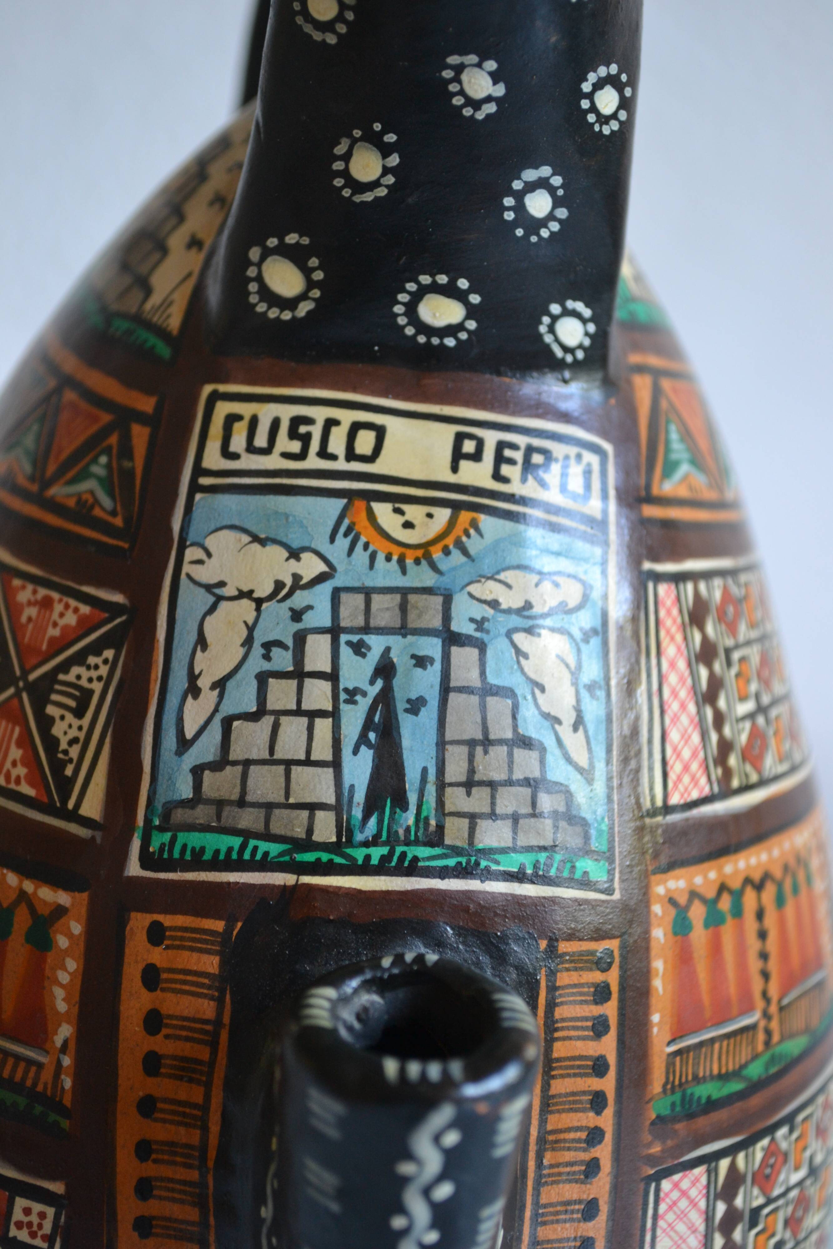 ceramic pitcher from Cusco, Peru