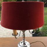 Silver hot water bottle lamp