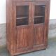 Old wooden glass cabinet