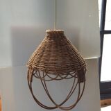 Hanging lamp wicker
