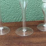 Set of 3 glass candle holders