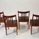 Vintage rosewood chairs from the 1970s.