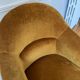 Toad armchair in gold velvet