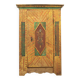 Antique Painted folk art bridal cupboard