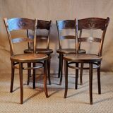 4 thonet bistro chairs circa 1910