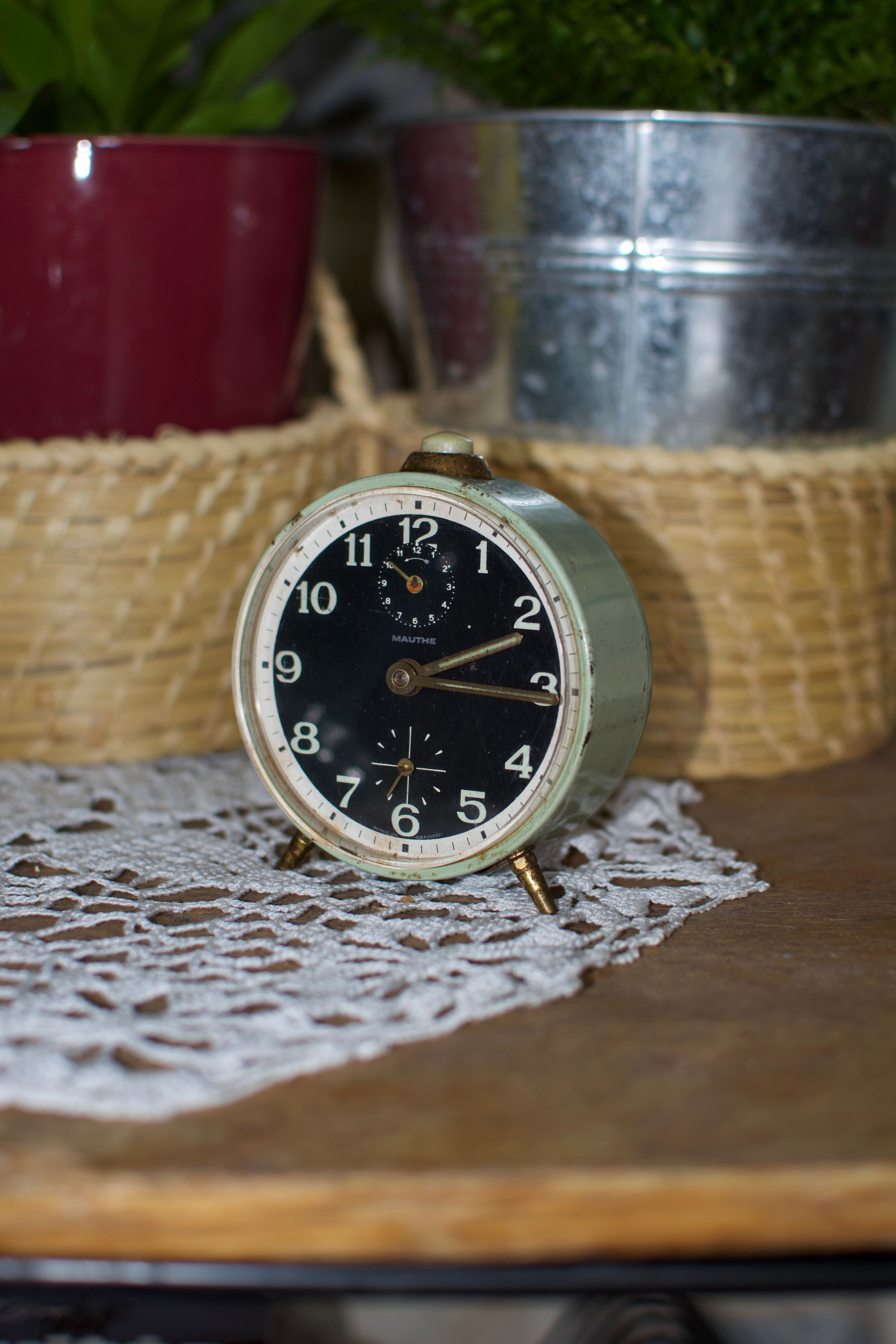 Mechanical alarm clock Mauthe Vintage