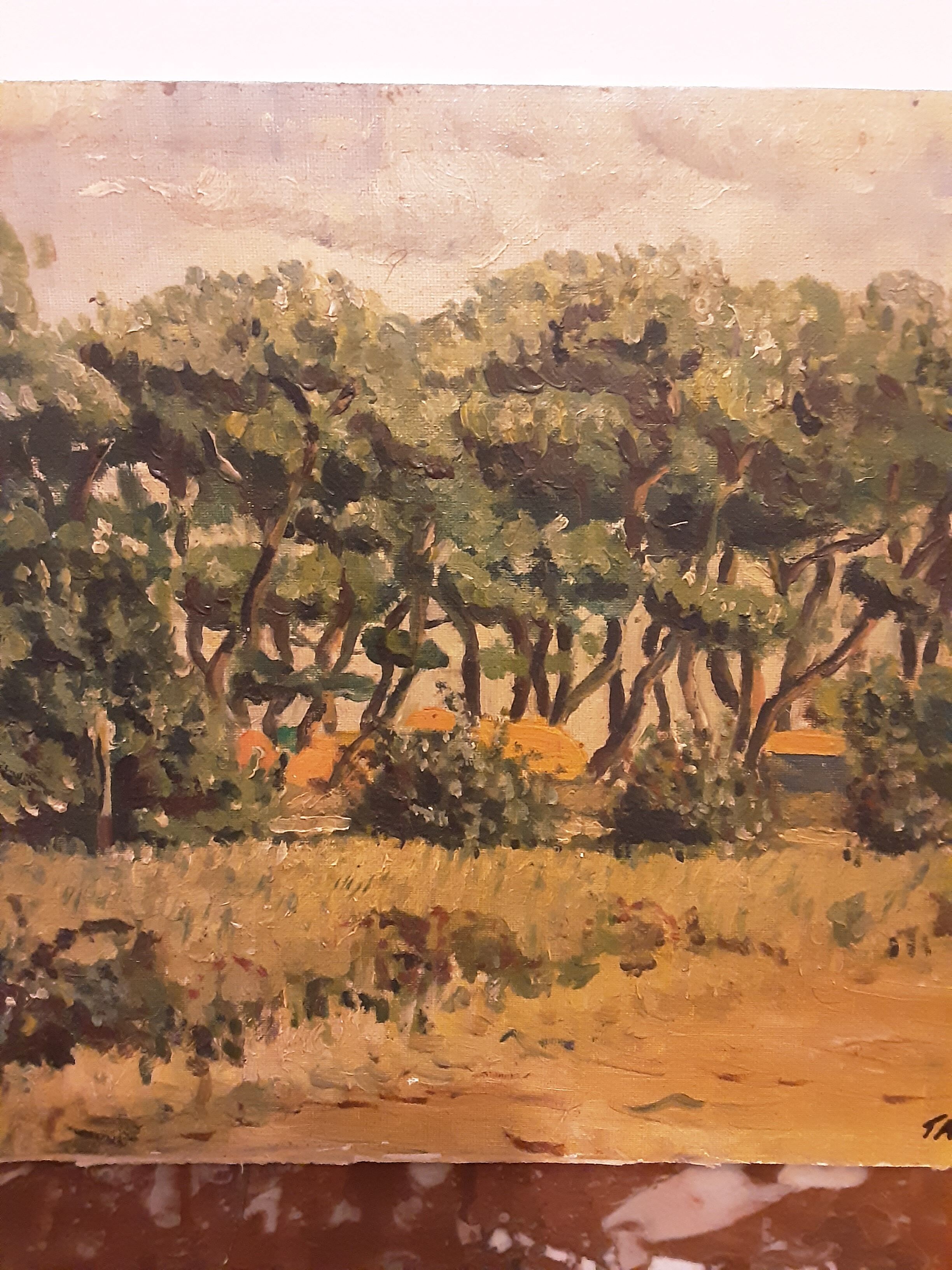 Antique knife oil on canvas