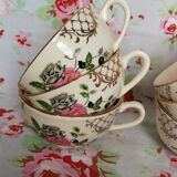 6 cups old Sarreguemines
