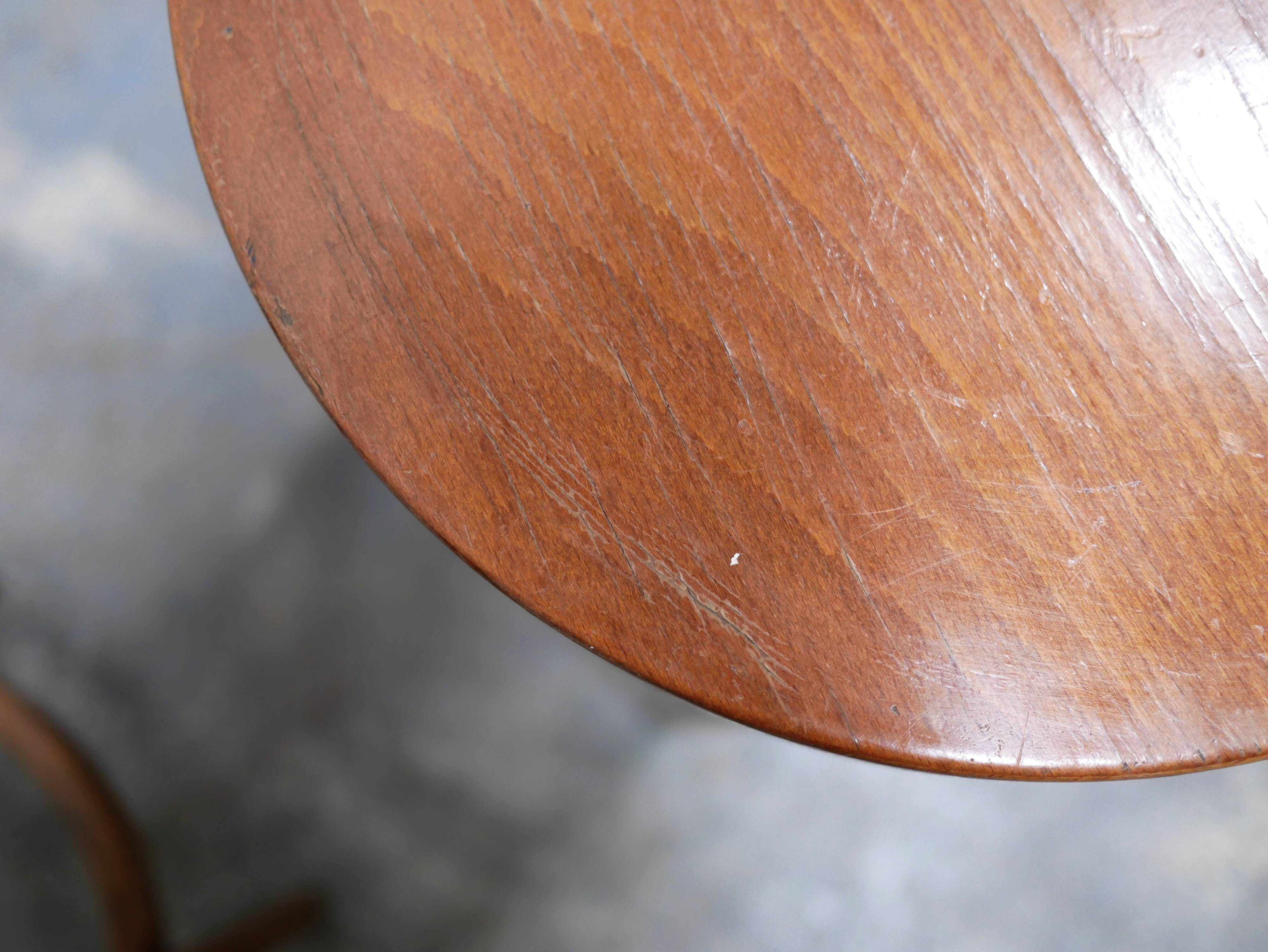 Vintage wooden bar stool by Baumann Editions