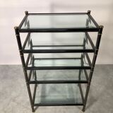 Hollywood Regency glass shelf