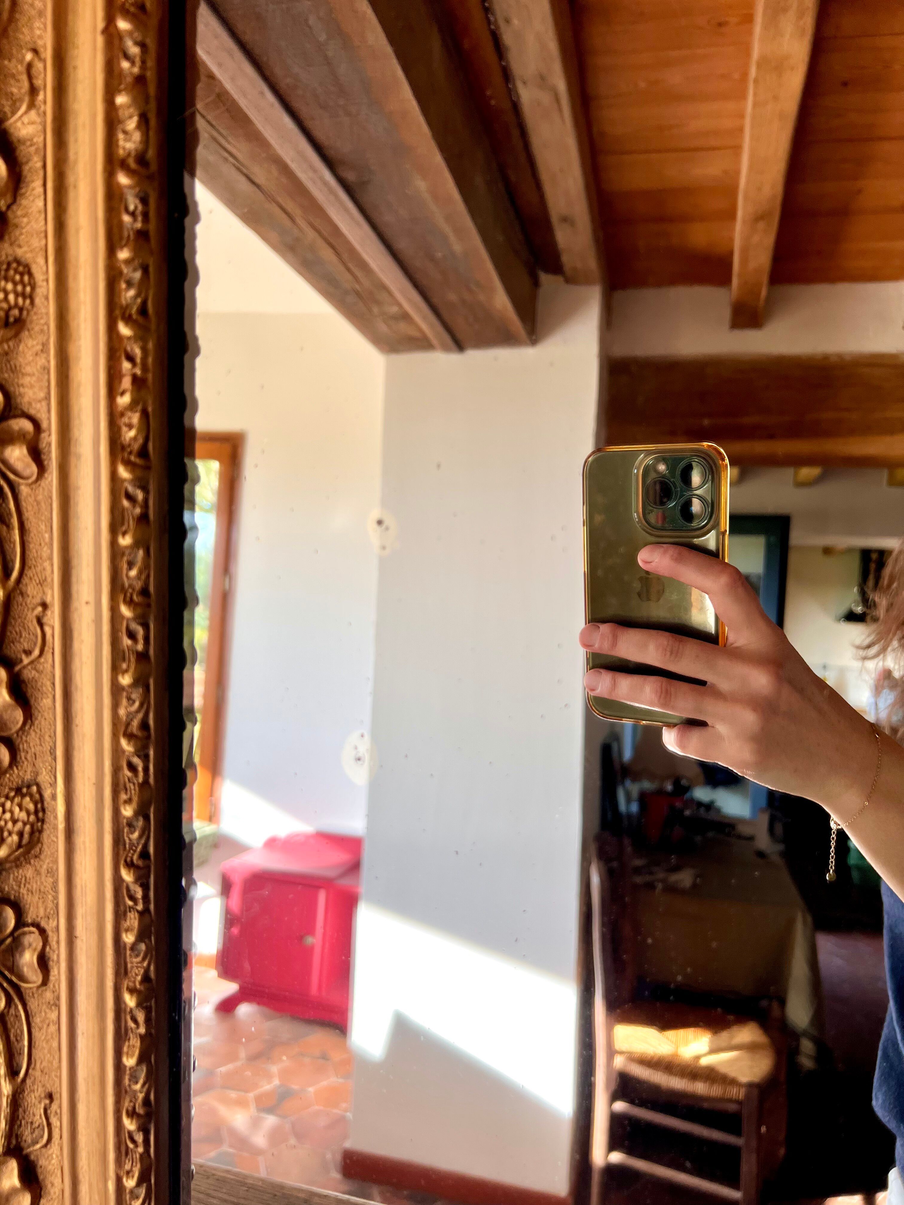 Louis Philippe style mirror with pediment
