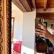 Louis Philippe style mirror with pediment