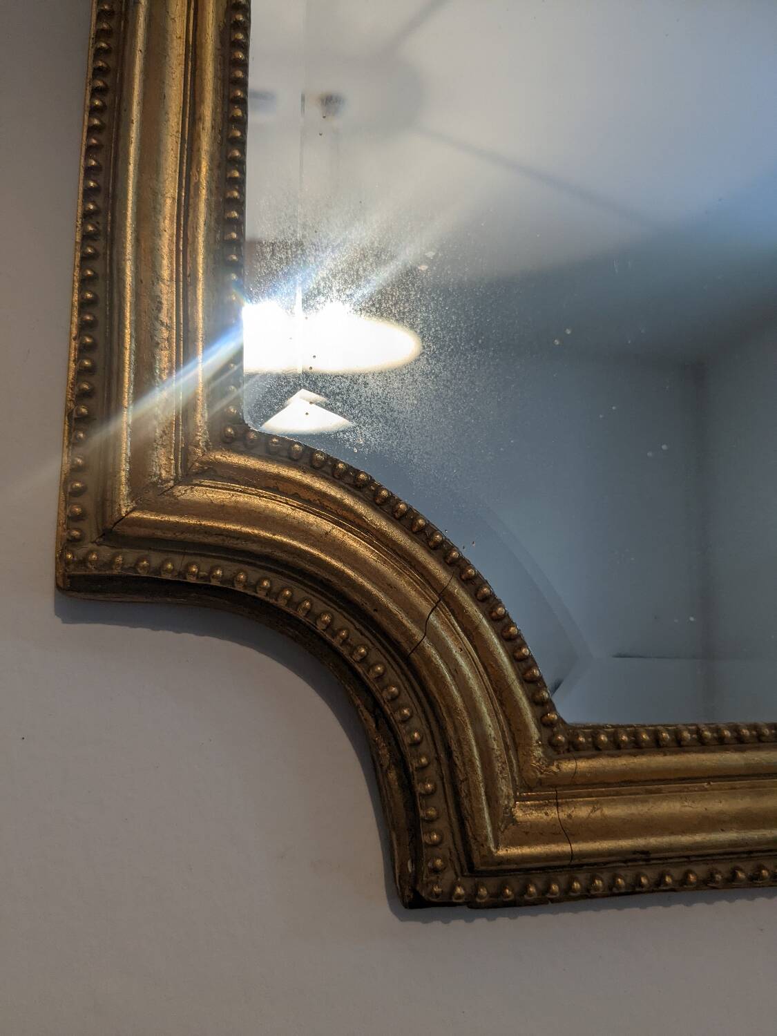 Old policeman's hat mirror