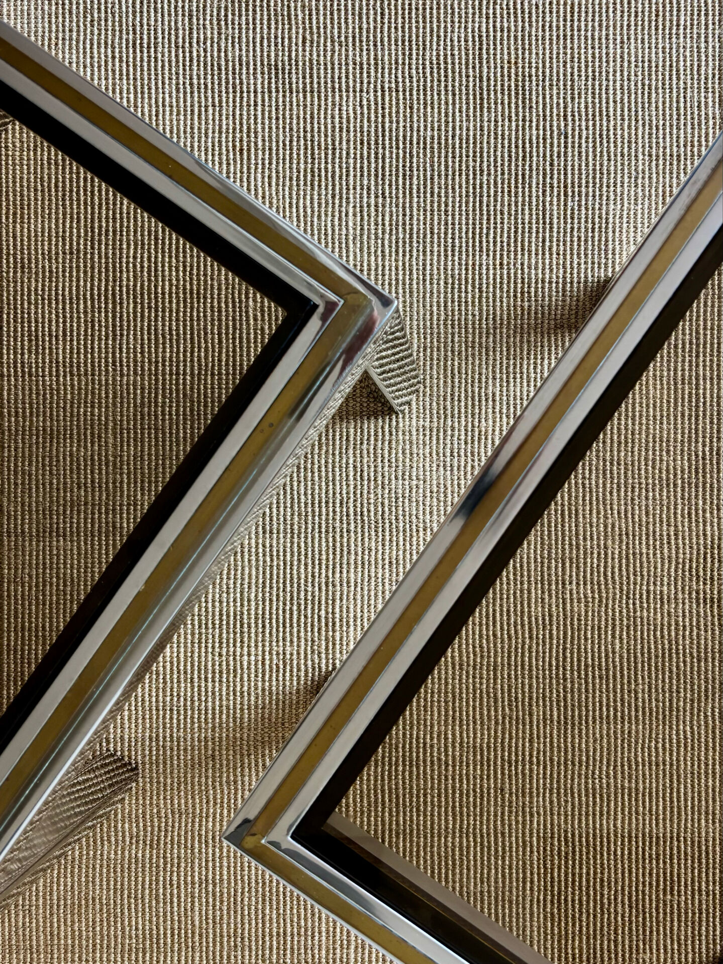 Pair of Linéa side tables - Willy Rizzo