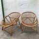 Pair of armchairs adult rattan basket