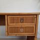 Pair of wicker and bamboo desks, Dal Vera, vintage