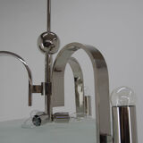 Machine age / functionalism chandelier, 1930s, restored