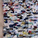 Moroccan carpet boucherouite colored - 117 x 159 cm