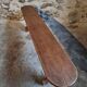 Banc en bois de cerisier français, années 1930, banc étroit en bois