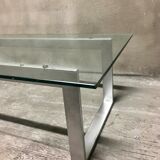 Glass lounge coffee table