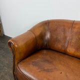 Sheep leather sofa