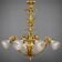 Golden bronze chandelier in Louis XVI style. 12 light points.