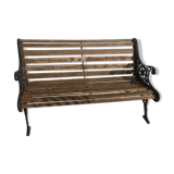 Banc de jardin en bois et fonte