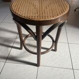 Cane seat stool
