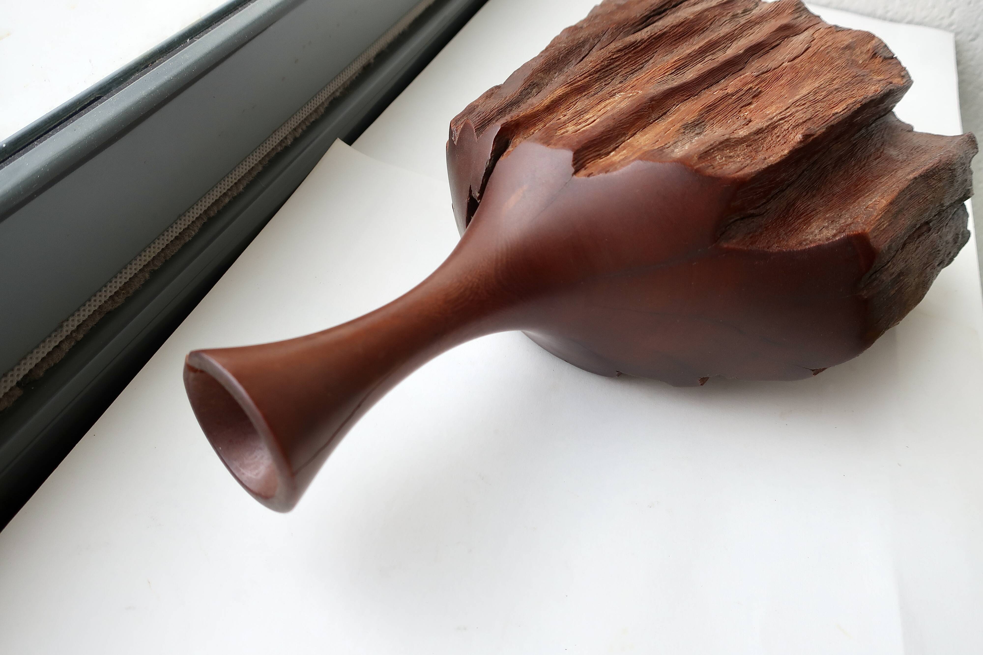 Vase Sculpture 20th Century Australian Rosewood DLG Doug Ayers